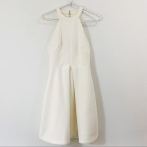 Keepsake Cream Halter Backless Dress Size Small